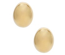 BRACHA Jenny Dome Earrings in Metallic Gold.