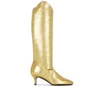 Free People BOOT SLOANE in Metallic Gold