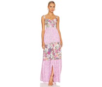 Agua Bendita MAXIKLEID ALANI in Pink
