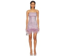 Oseree MINIKLEID MIT FEDERDETAILS DISCO in Lavender