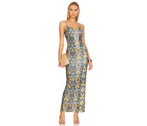 Luli Fama MAXIKLEID in Teal
