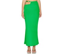 Lama Jouni Buckle Strap Skirt in Green