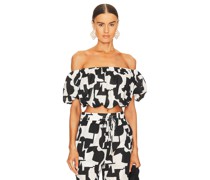 MILLY OBERTEIL CABANA MASON MODERN GEOMETRIC in Black