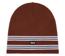 Obey BEANIE in Brown.