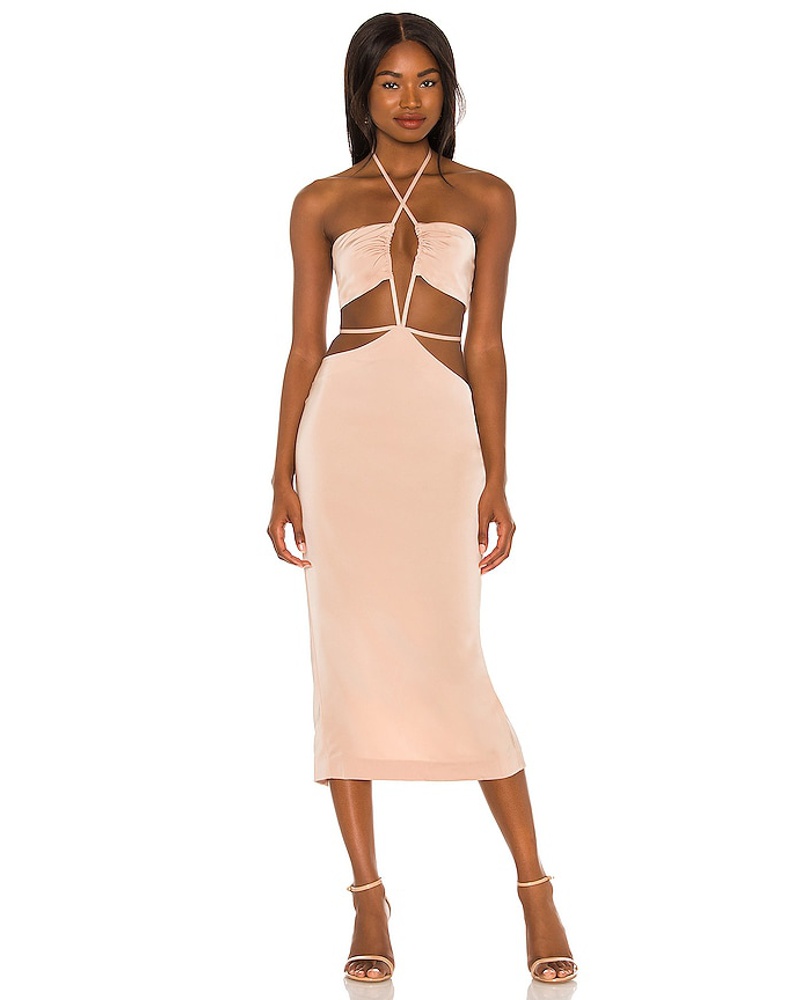 h:ours Damen h:ours MIDI-KLEID ENZA in Nude
