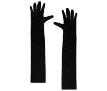 The Bar HANDSCHUHE SILK in Black