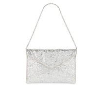 Rebecca Minkoff CLUTCH LEO in Metallic Silver.