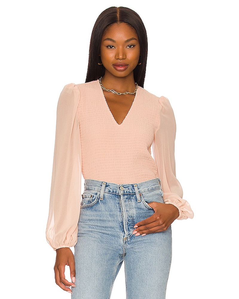 1.STATE Damen 1. STATE BLUSE V NECK in Pink