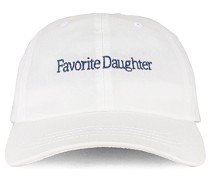 Favorite Daughter BASE CAP LOGO in White.