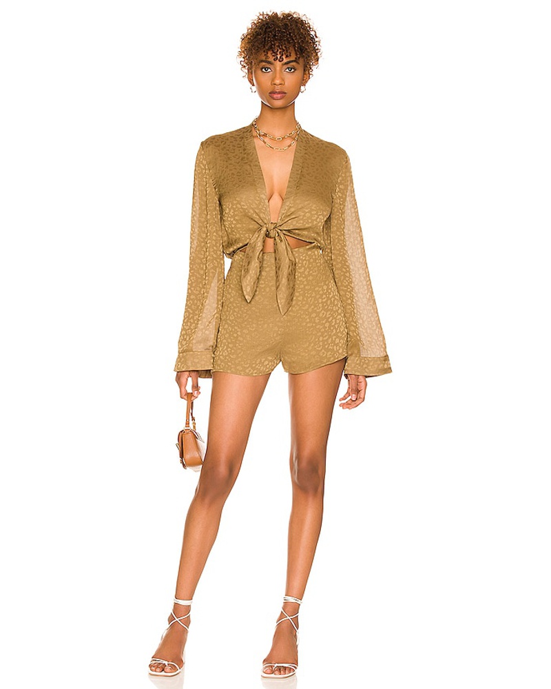 Lovers + Friends Damen Lovers and Friends KURZOVERALL JAMEY in Taupe