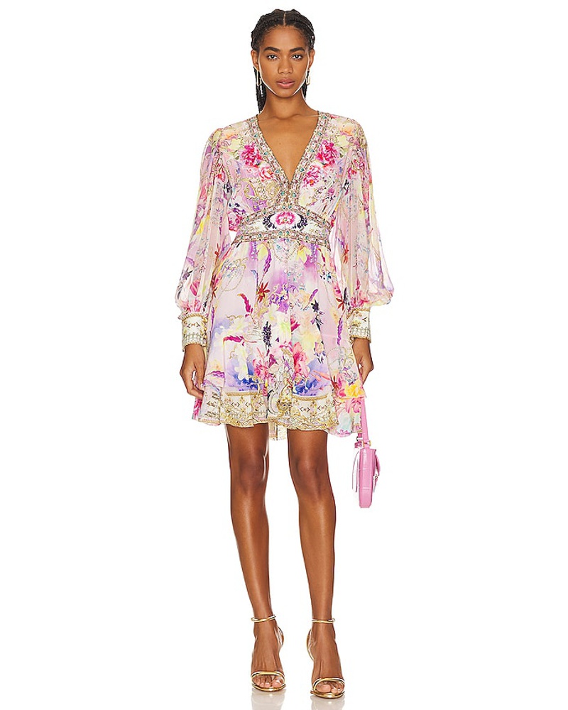 Camilla Damen Camilla KLEID MIT VOLANT in Lavender