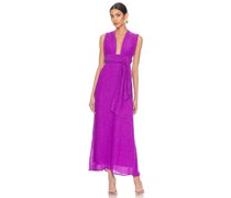 FAITHFULL THE BRAND MAXIKLEID TROPIQUES in Purple
