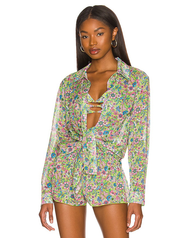 Lovers + Friends Damen Lovers and Friends HEMD GROOVY in Green Lovers + Friends Damen Lovers and Friends HEMD GROOVY in Green