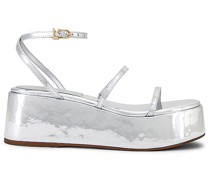 Larroude PLATEAU-DERBYS GIO in Metallic Silver