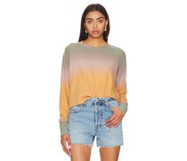 LNA Brushed Raglan Pullover in Orange