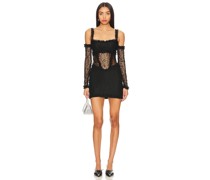 MORE TO COME KLEID EZRA LACE CUT OUT in Black