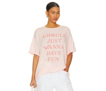 The Laundry Room OVERSIZED-SHIRT GHOULS JUST WANNA HAVE FUN in Blush