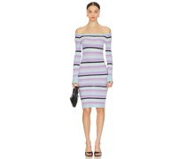 MORE TO COME KLEID JOCELYN KNIT MIDI in Lavender