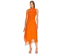 Cult Gaia MIDI-KLEID SAIDA KNIT in Orange