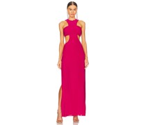 MISA Los Angeles MAXIKLEID LYRA in Fuchsia