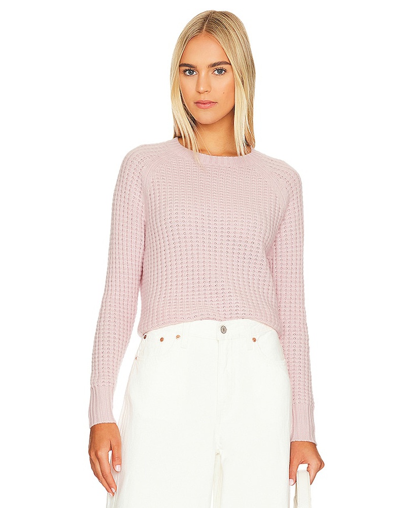 Autumn Cashmere Damen Autumn Cashmere OBERTEIL THERMAL SHIRTTAIL in Pink
