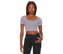 Tularosa CROP-TOP SHAWN in Blue
