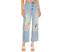 PISTOLA KNÖCHELLANGES, WEITES BEIN BOBBIE in Denim-Light