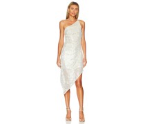Lovers and Friends MIDI-KLEID CASSIE in White