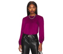 Bella Dahl BLUSE SMOCKED in Purple