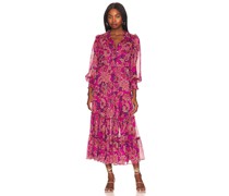 MISA Los Angeles MIDI-KLEID MARJAN in Fuchsia