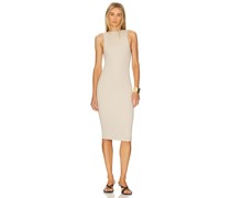 RE ONA MIDI-KLEID in Beige