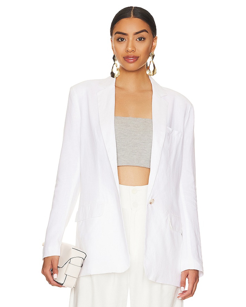 Steve Madden Damen Steve Madden BLAZER LINEN ON THE EDGE in White