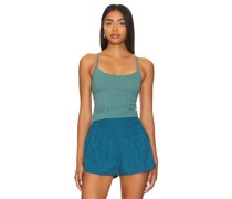 Free People TRÄGERTOP MIT RAFFUNGEN X FP MOVEMENT ON THE RISE in Teal