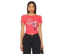 The Laundry Room Loyal Baby Rib Tee in Red