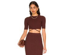 MINKPINK STRICK-TOP LYND in Chocolate