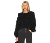 Autumn Cashmere SWEATSHIRT, RUNDHALSAUSSCHNITT STITCH in Black