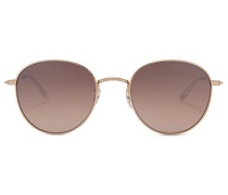 Garrett Leight SONNENBRILLE PALOMA in Metallic Gold.