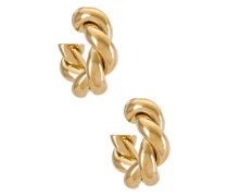 joolz by Martha Calvo CREOLEN ROPE in Metallic Gold.