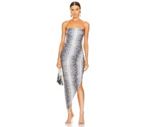 Norma Kamali ABENDKLEID in Grey