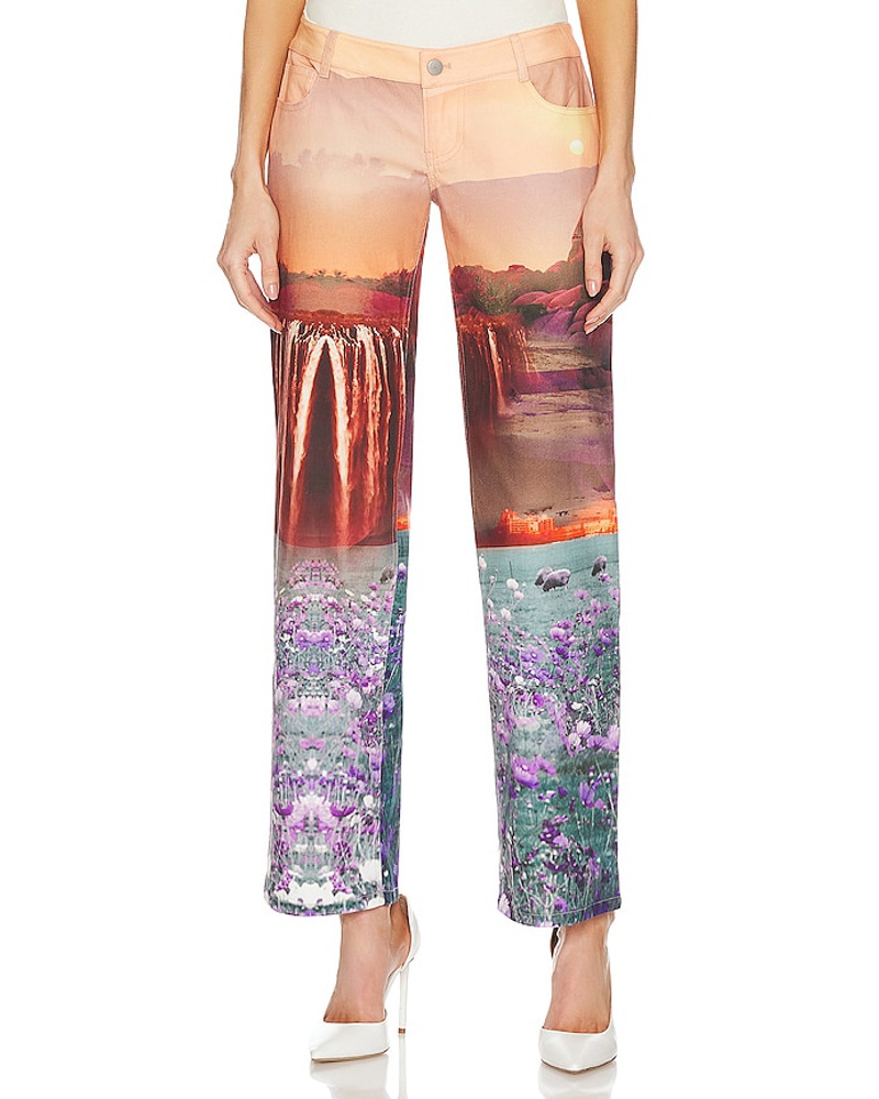 Miaou Damen Miaou HOSE ATLAS in Peach