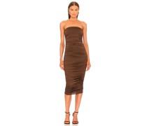 Michael Costello MIDI-KLEID LANEY in Brown