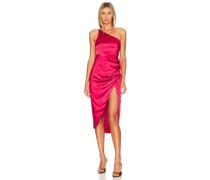 Lovers and Friends MIDI-KLEID RENATA in Red