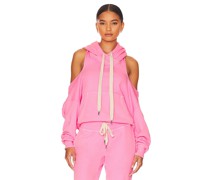 NSF HOODIE TRICIA COLD SHOULDER in Pink