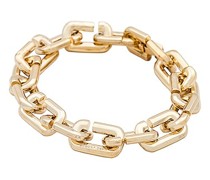 Marc Jacobs ARMREIF J MARC CHAIN in Metallic Gold.