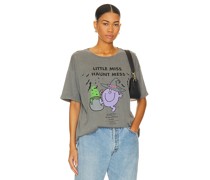 The Laundry Room OVERSIZED-SHIRT LITTLE MISS HAUNT MESS in Grey