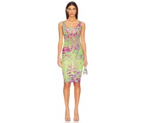 Versace Jeans Couture MIDI-KLEID in Green