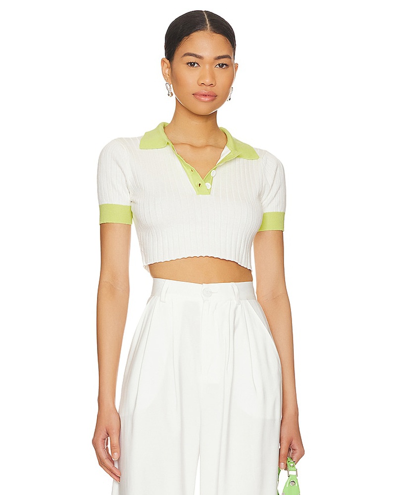 ALL THE WAYS Damen ALL THE WAYS CROP-TOP JOYCE in Ivory