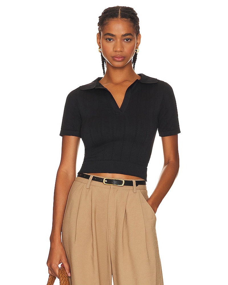 ALALA Damen ALALA POLOHEMD SEAMLESS in Black