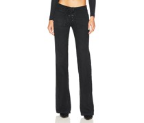 EB Denim GERADES BEIN LACE UPS in Black