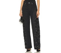 Citizens of Humanity BAGGY-JEANS IN CROPPED-LÄNGE AYLA in Black